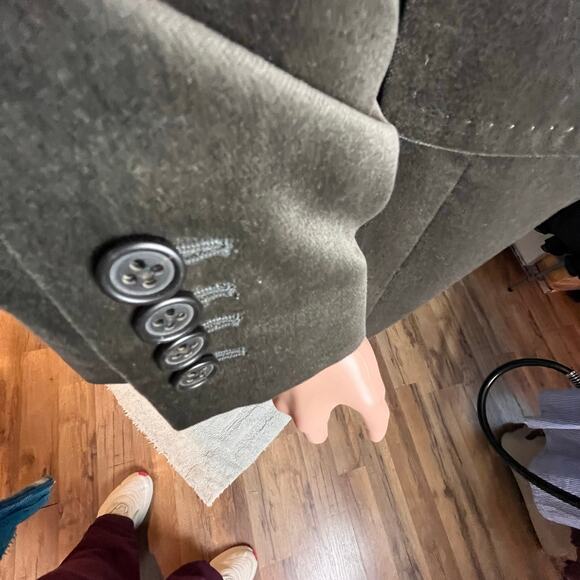 J. Crew Velvet Green Blazer 10 Career Business Academia Minimalist Preppy Luxe - Picture 7 of 9